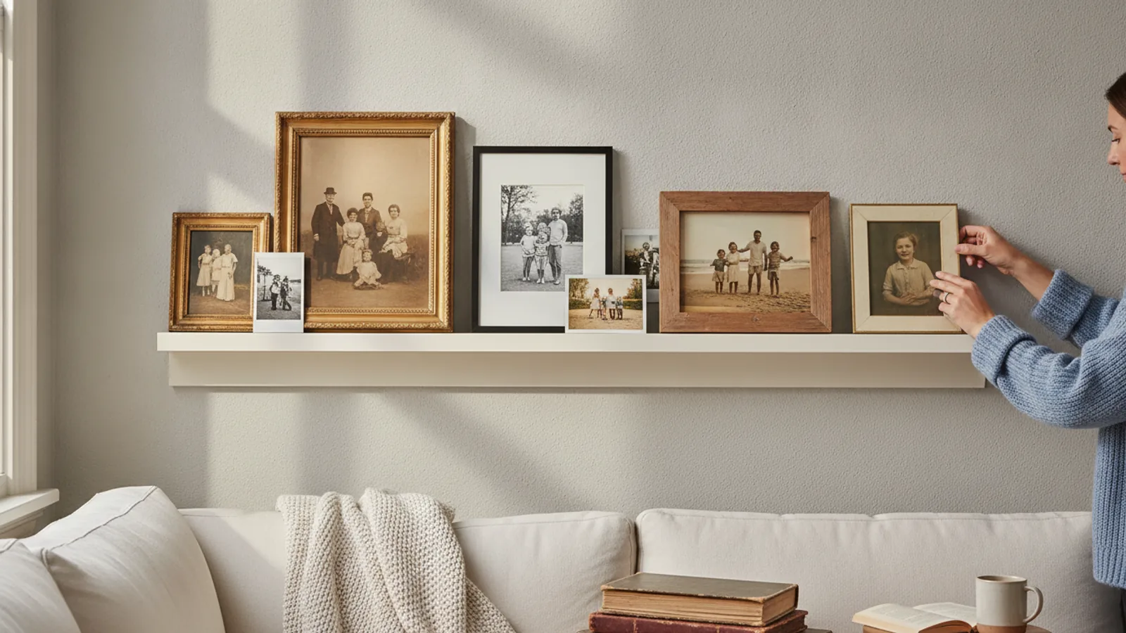 How To Choose A Picture Ledge For Family Photos