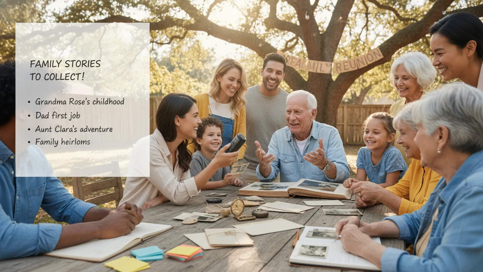 How To Collect Family Memories At A Reunion